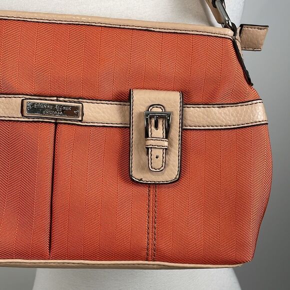 Etienne Aigner Shoulder Bag Medium Orange Purse - Picture 2 of 11
